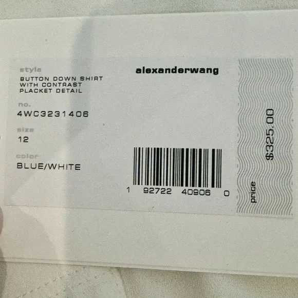 T by Alexander Wang Crepe Cold Shoulder Top - New with Tags - Women's size 10 - Picture 3 of 8